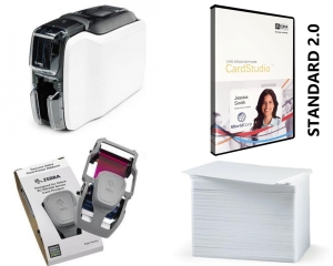 Drukarka kart Zebra ZC100 ZESTAW