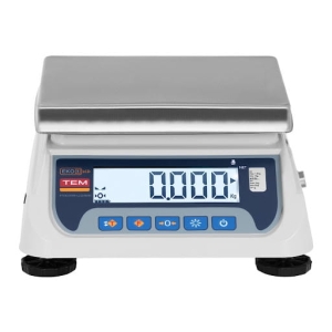Waga TEM1014 elektroniczna - kontrolna zakres wagowy 6/15 kg + szalki