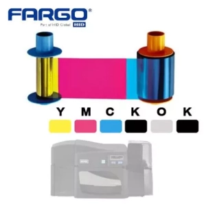 HID FARGO 045210 – taśma kolorowa YMCKOK do DTC4500e, 500 wydruków<